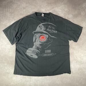 Y2K Metal Mulisha Skull Grunge Armed Society Graphic T-shirt